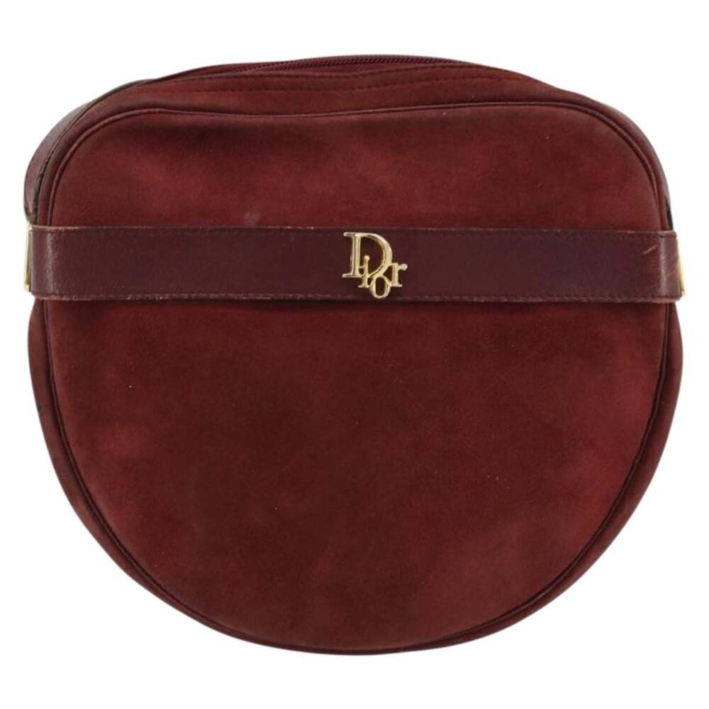 Dior Suede Saddle Shoulder Bag Red